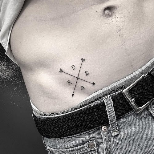 Arrow Tattoo with Words