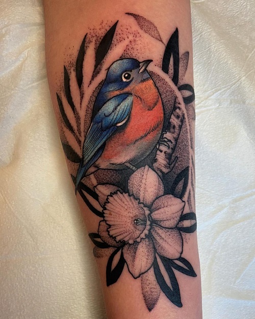 Blue Bird Tattoo