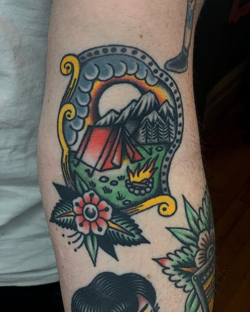 Camping Tattoo