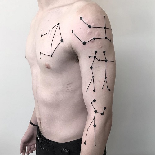 Gemini Constellation Tattoo