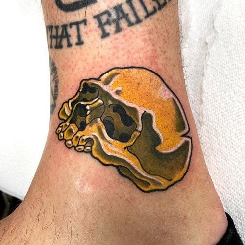 Golden Skull Tattoo