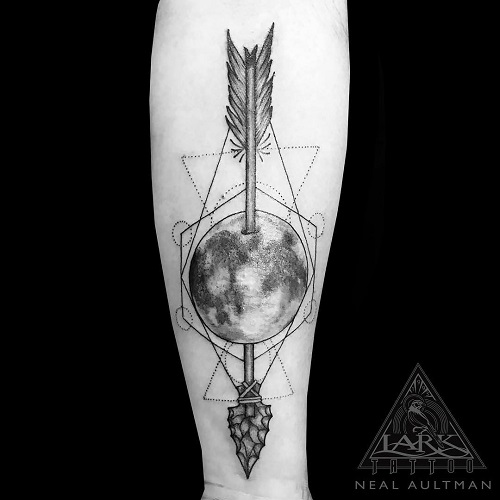Moon Arrow Tattoo