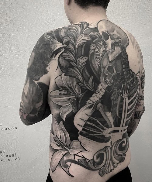 Shoulder Skull Tattoo