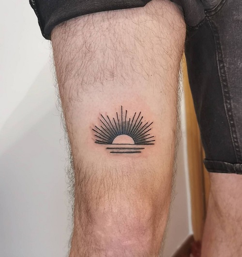 Simple Sun Tattoo