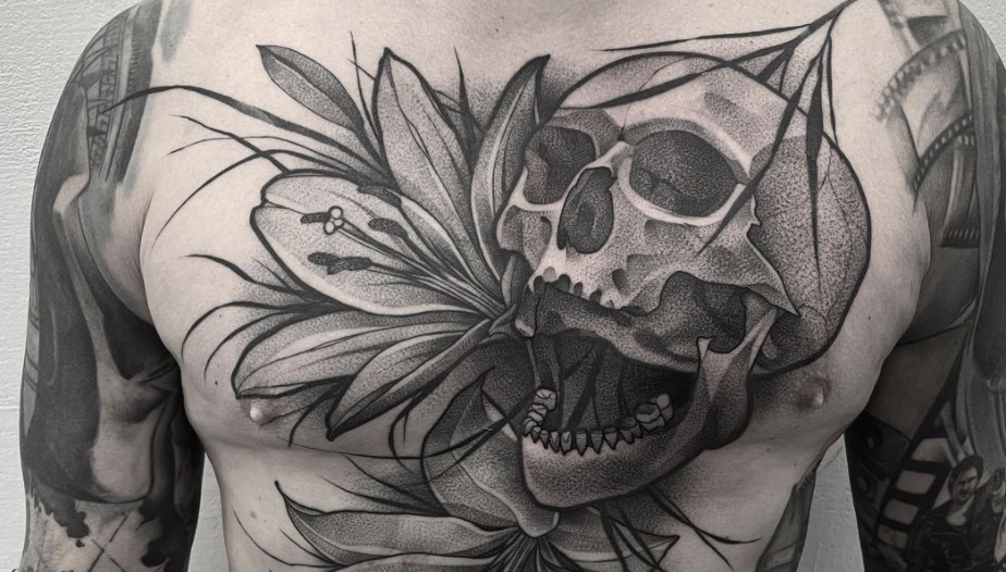 70 Stunning Skull Tattoos On Chest  Tattoo Designs  TattoosBagcom