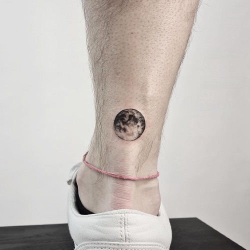 Small Moon Tattoo