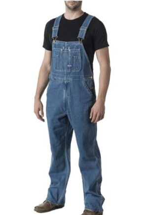 Walls Big Smith Rigid Denim Bib Overall voor heren, Stijf, 46W / 32L