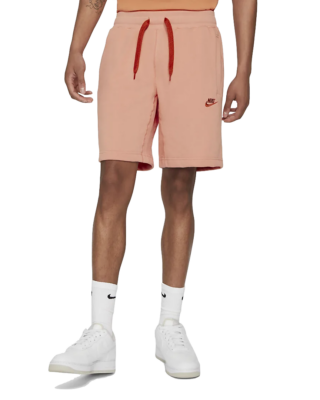 Person wearing men's sweat shorts 