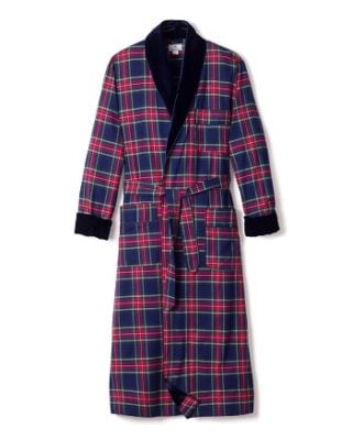 Petite Plume Windsor Tartan Velvet Robe
