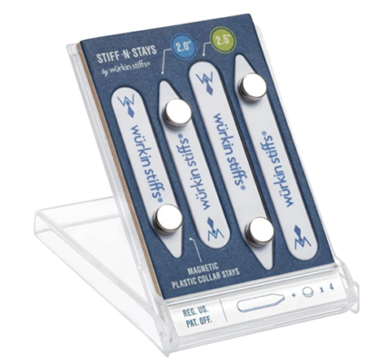 Würkin Stiffs Plastic Magnetic Collar Stays