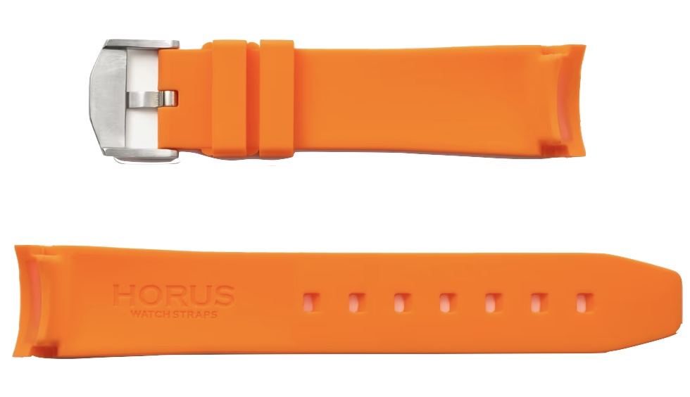 rubber orange watch straps