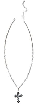 Urban Outfitters Cross Pearl Necklace
