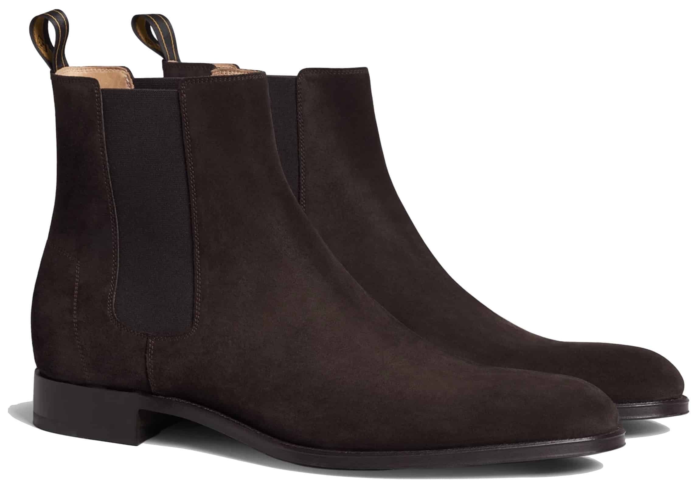 Dunhill suede chelsea boots
