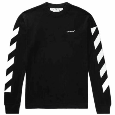 Off-White Logo Print Long Sleeve T-Shirt