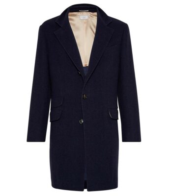 Brunello Cucinelli Water-Resistant Lightweight Cashmere Overcoat