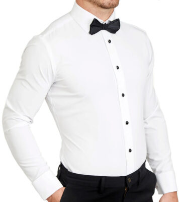 Camisa de smoking branca sólida State & Liberty