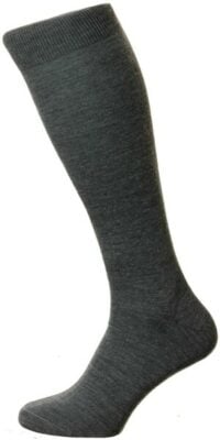 grey dress gold accessories Mens Brown Origins Silky Sheer Short Under-the-Calf Nylon Thick + Thin Dress Socks main image 0