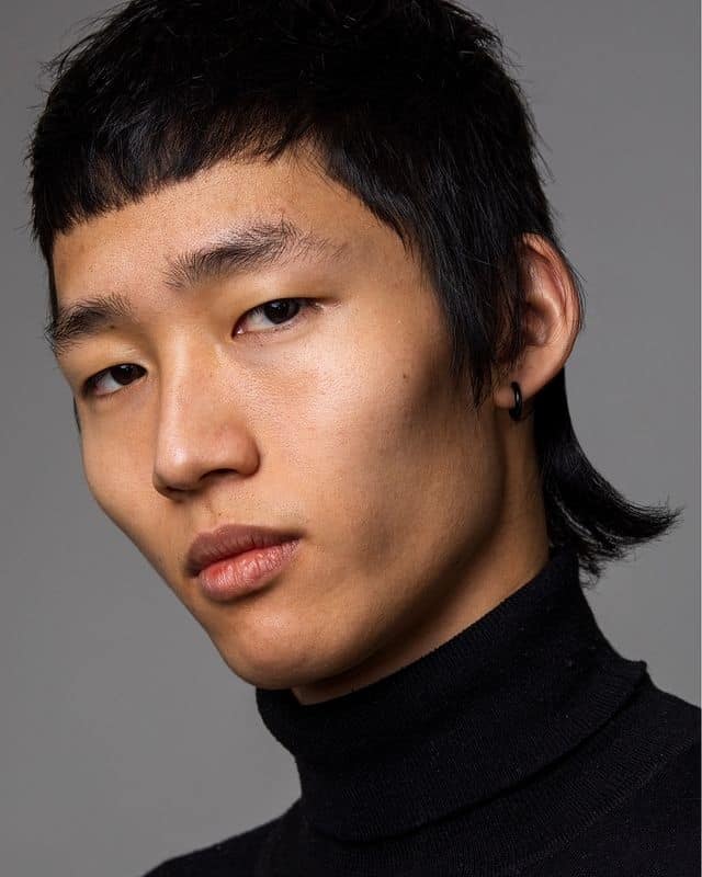 male model with a fresh haircut