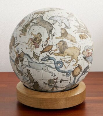 Bellerby & Co Globemakers Albion Celestial Resin and Oak Mini Desk Globe