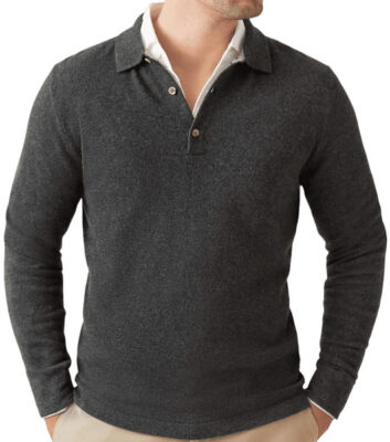 Luca Faloni pure cashmere polo sweater