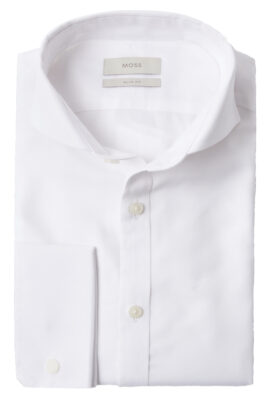 Camisa Moss Slim Fit branca Royal Oxford sem ferro