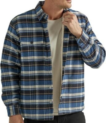 Lee Men's Workwear Loose Fit Long Sleeve Button-Down Overshirt