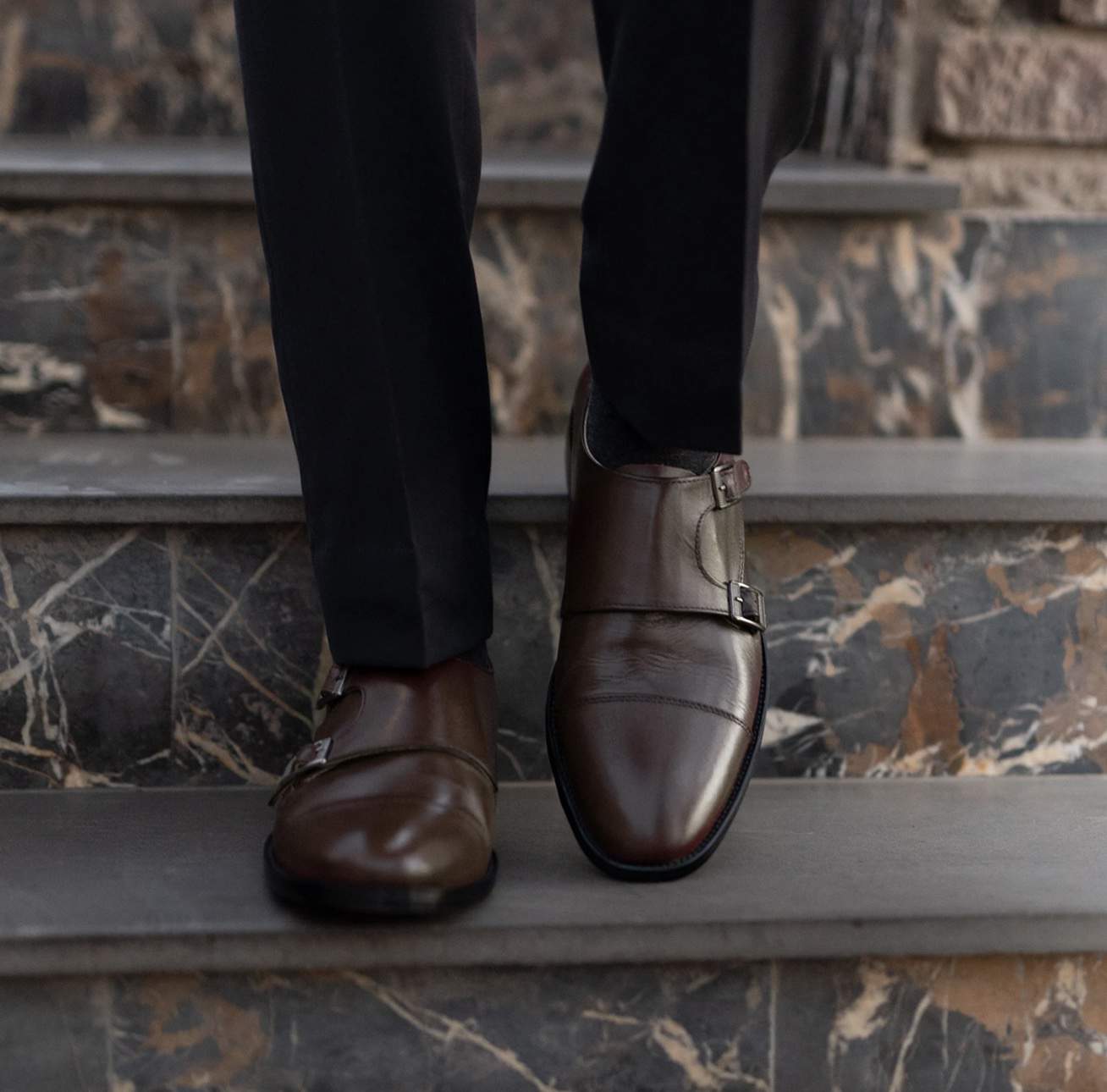 Boston Monk Strap shoes by the jacket maker