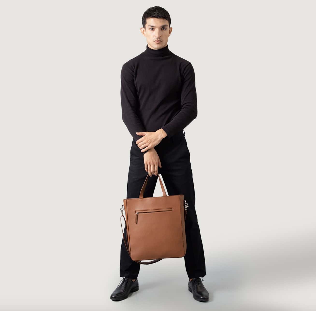 Poet tote leather bag