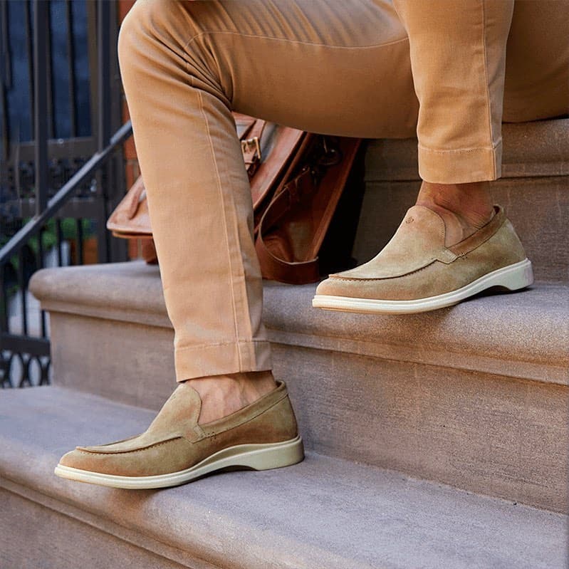 wearing the loafer in tundra by amberjack
