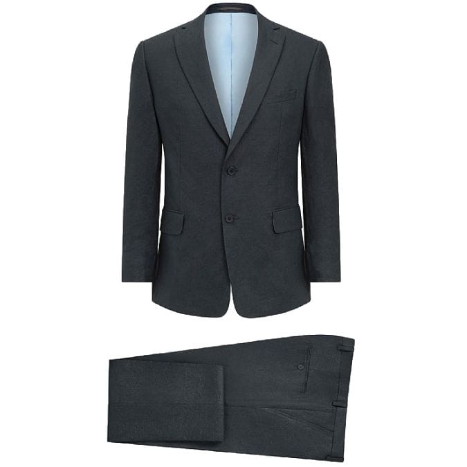 Harvie&Hudson Dark Navy Linen Suit