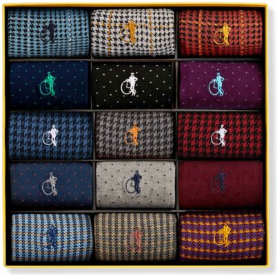London Sock Co. 15-Pair Designer Collection Box