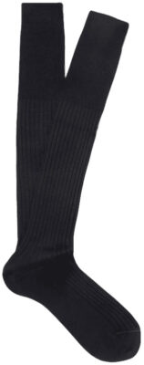 Loro Piana Ribbed Cashmere and Silk-Blend Socks