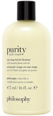 Tops among the best face products for men: Philosophy Purity Made Simple One-Step Facial Cleanser
