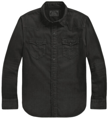 Ralph Lauren Garment-Dyed Denim Western Shirt