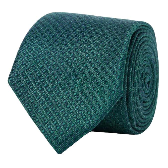 The Tie Bar Bhldn Dotted Spin Hunter Green Tie