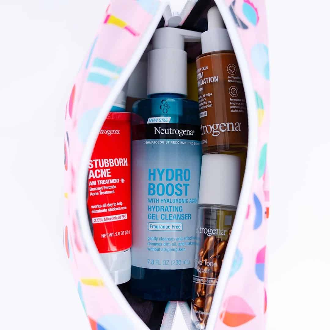 facial skincare travel kit by neutrogena
