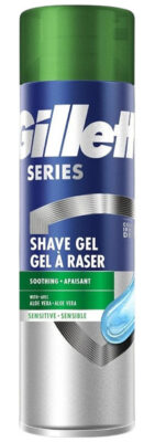 Gillette Series 3X Action Shave Gel: best men's shaving creams for sensitive skin