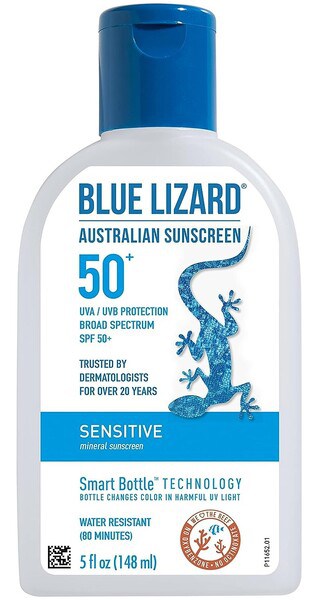 Blue Lizard Sensitive Mineral Sunscreen: best natural sunscreens