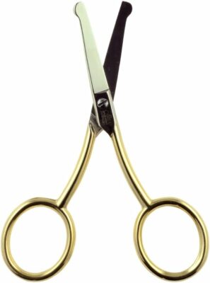Camila Solingen CS06 Professional Hypoallergenic Gold Plated Round Safety Tip Scissors