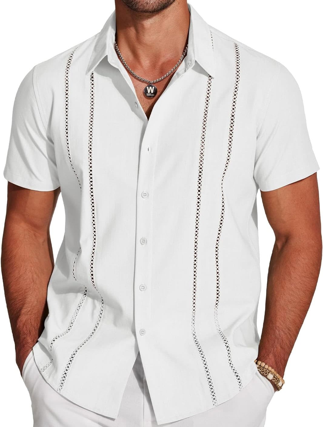 White Guayabera Shirt