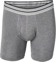 UFM 9" Bamboo Boxer Briefs With Support Pouch - Gen4, Gray, 3XL For Athletic & Everyday Wear