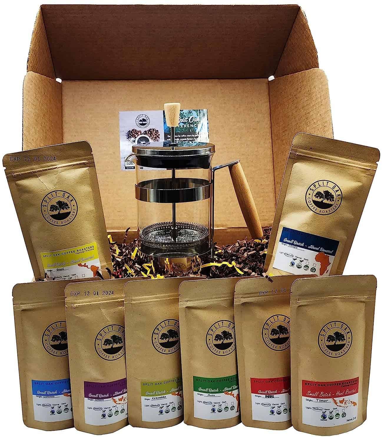 Split Oak Coffee Gift Box