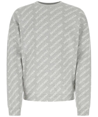 Balenciaga Allover Logo Knit Jumper