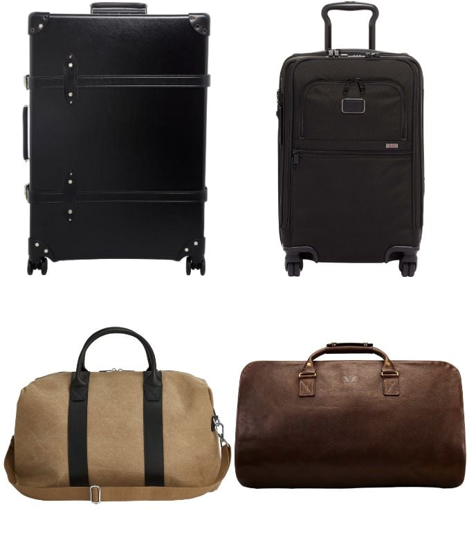 High quality leather luggage for men
