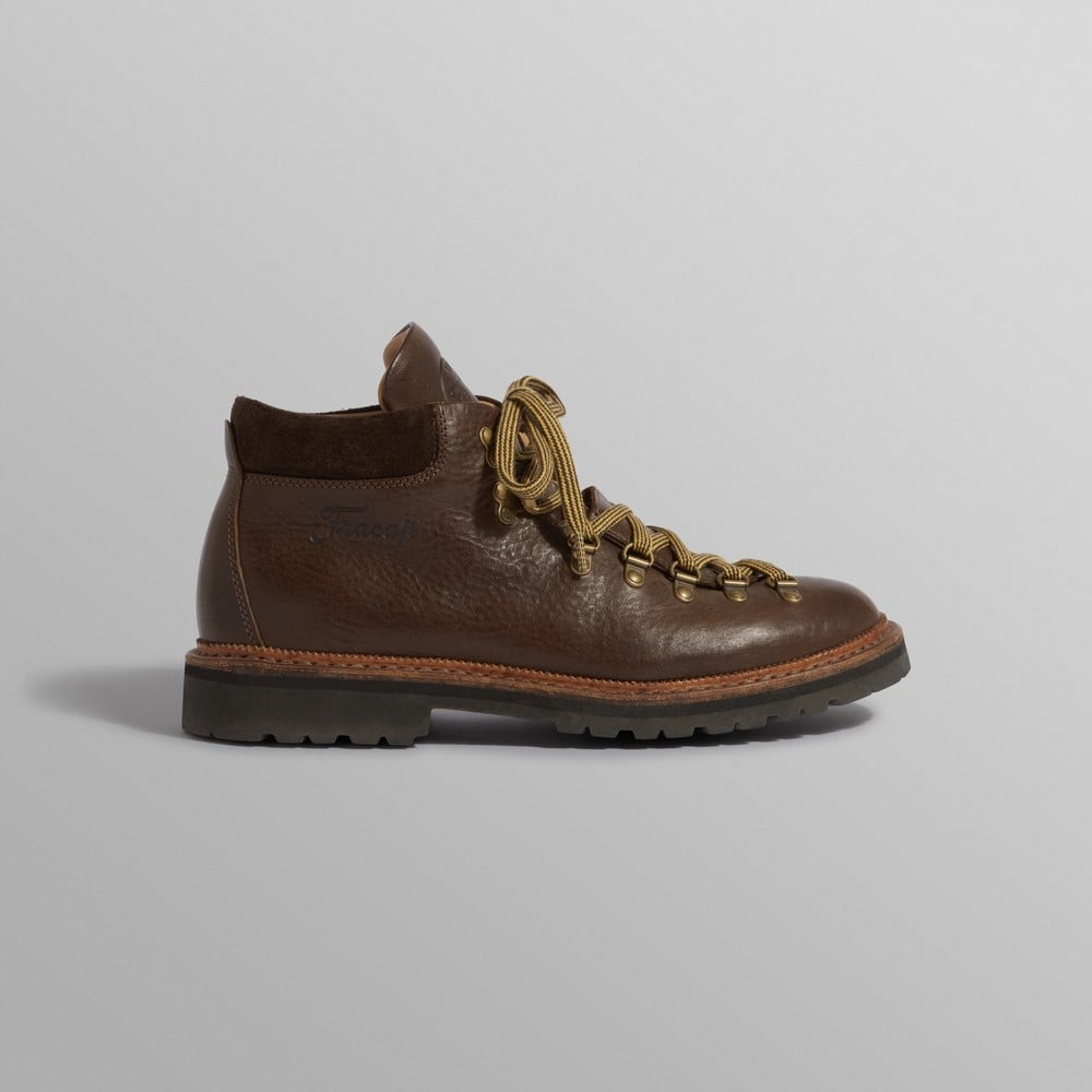 Fracap Brown Pebbled Calf Leather M128 Boot