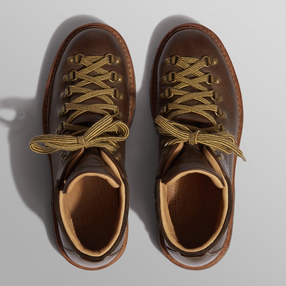 Fracap Brown Pebbled Calf Leather M128 Boot