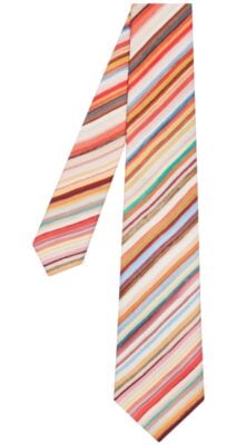 Paul Smith Painted Signature Stripe Silk Tie