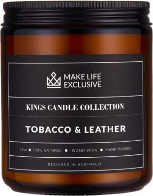Make Life Exclusive Tobacco Leather Scented Candle