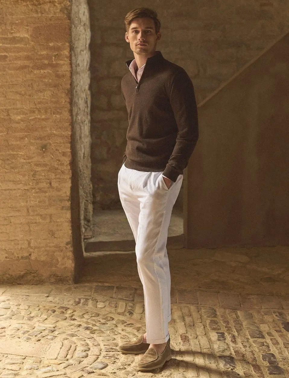 Luca Faloni Quarter Zip