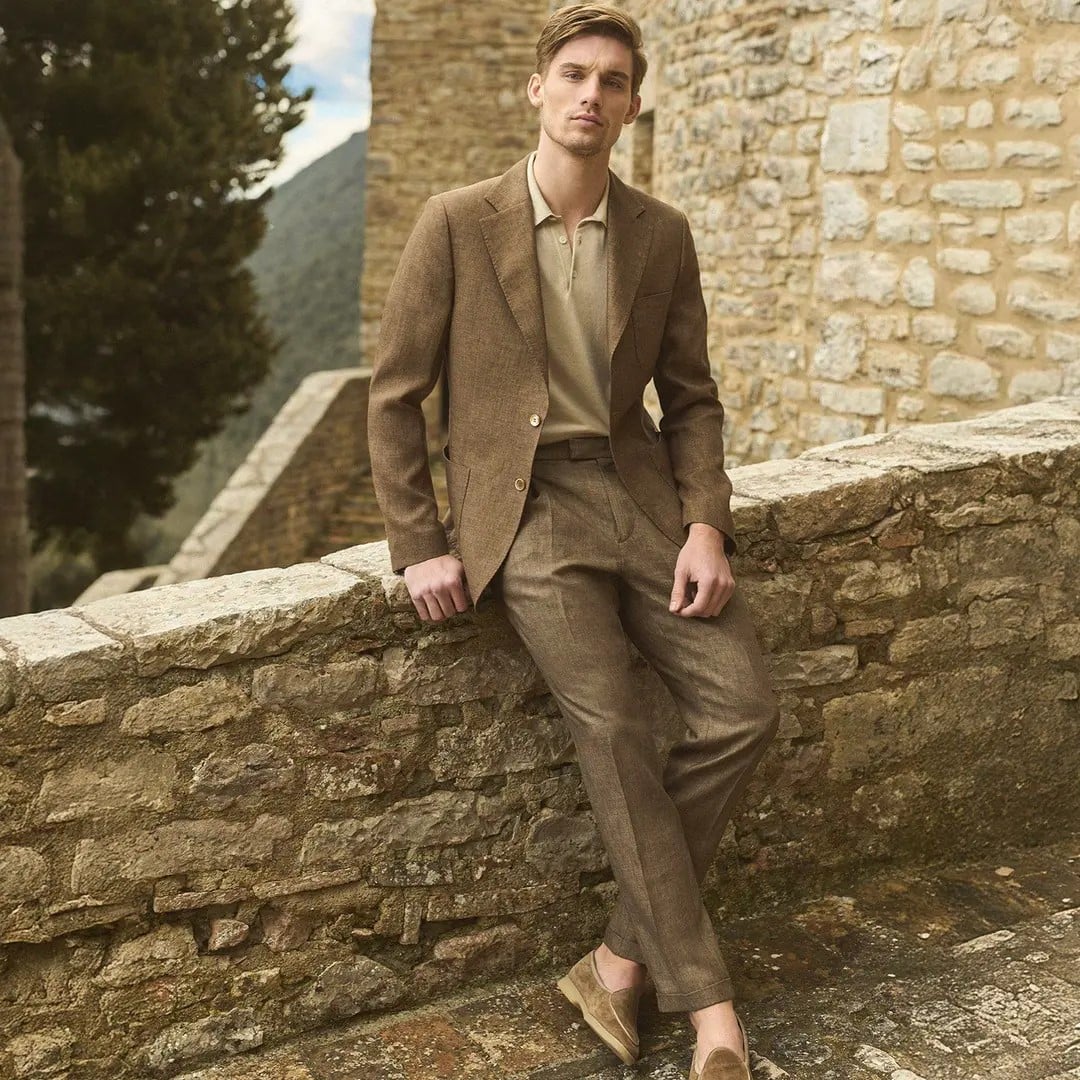 Luca Faloni Linen Blazer